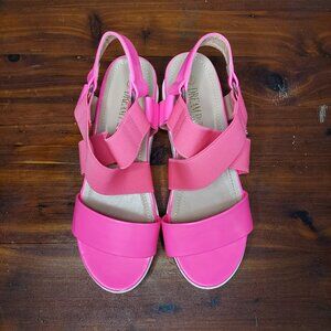 Hot Pink Platform Sandals